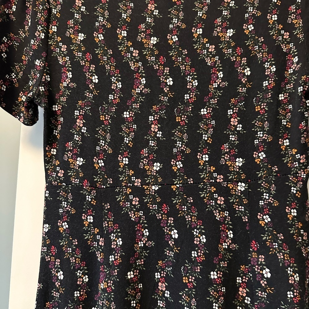 Floral Black Dress